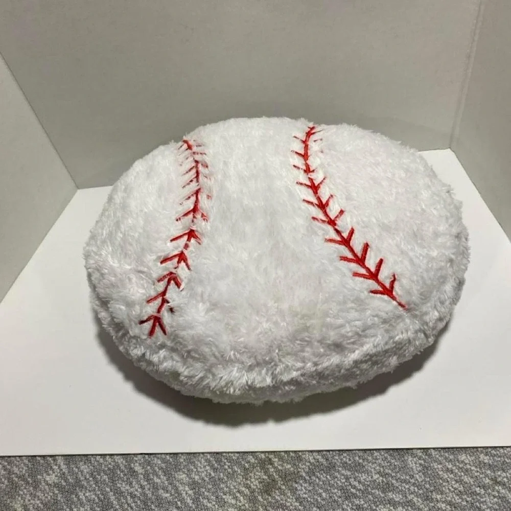 white baseball pillow. SKU-A909